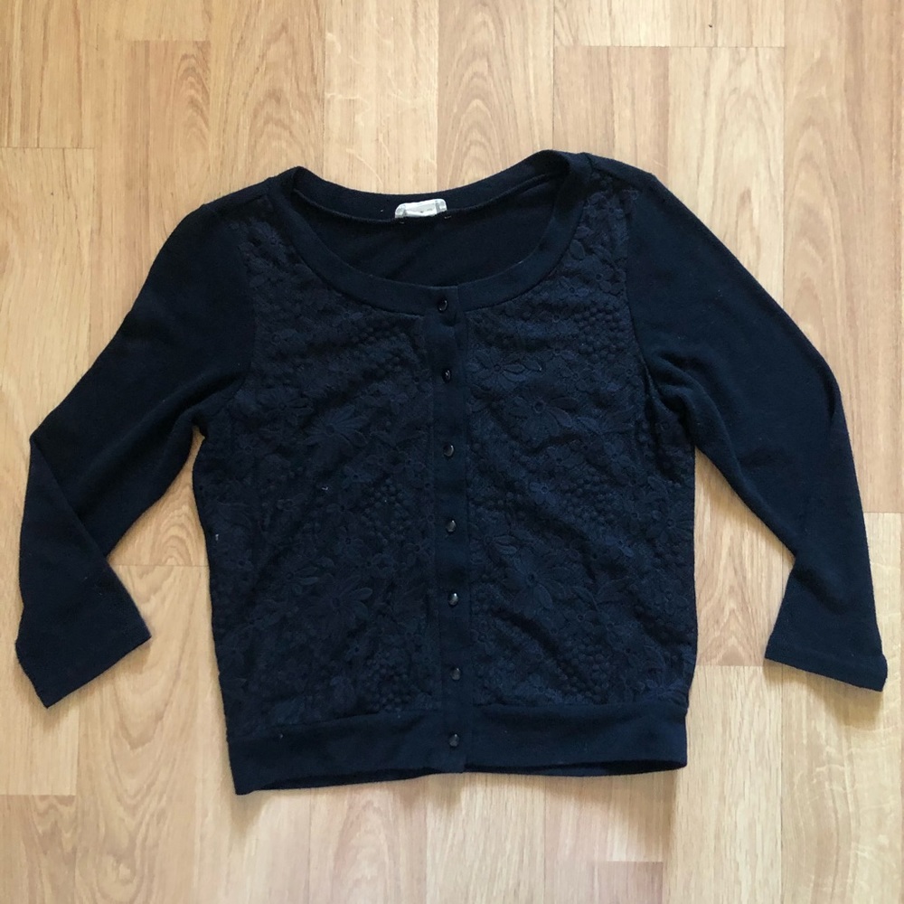 black laced long sleeve